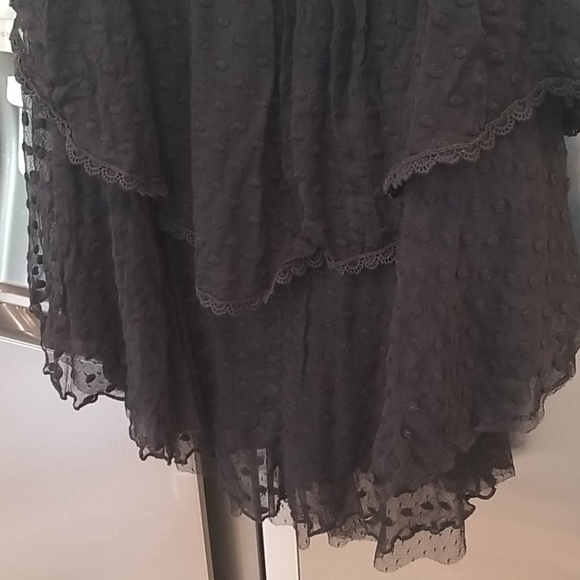 💕FREE PEOPLE X SPELL GYPSY💕 Mira Bustier RaRa Dress Black Large L NWT - Picture 13 of 14